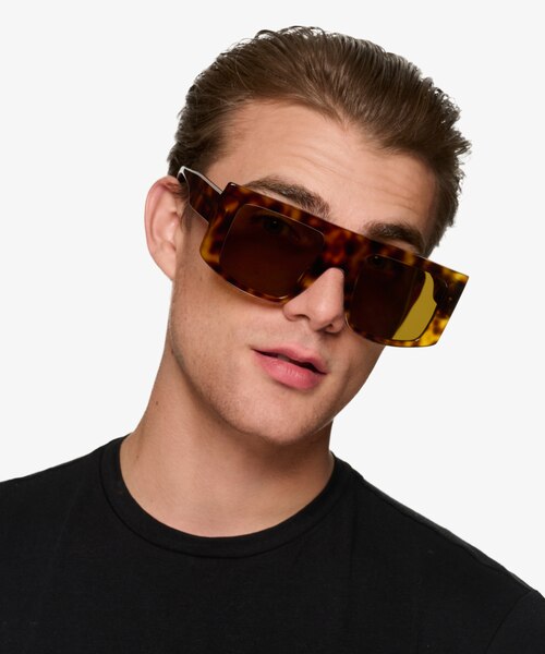 Elias Spotty Tortoise AcetateSunglass Frames for Men from EyeBuyDirect