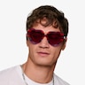 Euphoria Blue Red Rainbow AcetateSunglass Frames for Men from EyeBuyDirect