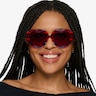 Euphoria Blue Red Rainbow AcetateSunglass Frames for Women from EyeBuyDirect