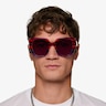 Glowing Blue Red Rainbow AcetateSunglass Frames for Men from EyeBuyDirect