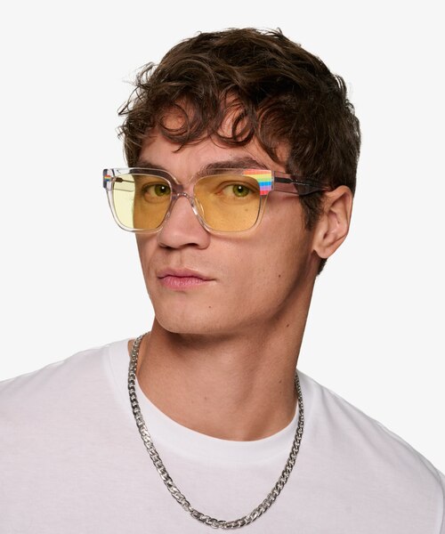 Powerful Crystal AcetateSunglass Frames for Men from EyeBuyDirect