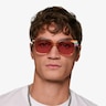 Powerful Clear Champagne AcetateSunglass Frames for Men from EyeBuyDirect