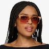 Powerful Clear Champagne AcetateSunglass Frames for Women from EyeBuyDirect