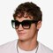 Sprout Crystal Green Plastique Soleil de Lunette de vue pour Hommes d'EyeBuyDirect