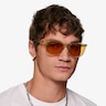 Airglow Crystal Yellow PlasticSunglass Frames for Men from EyeBuyDirect