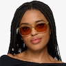 Airglow Crystal Yellow PlasticSunglass Frames for Women from EyeBuyDirect