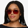 Moonglade Crystal Champagne PlasticSunglass Frames for Women from EyeBuyDirect