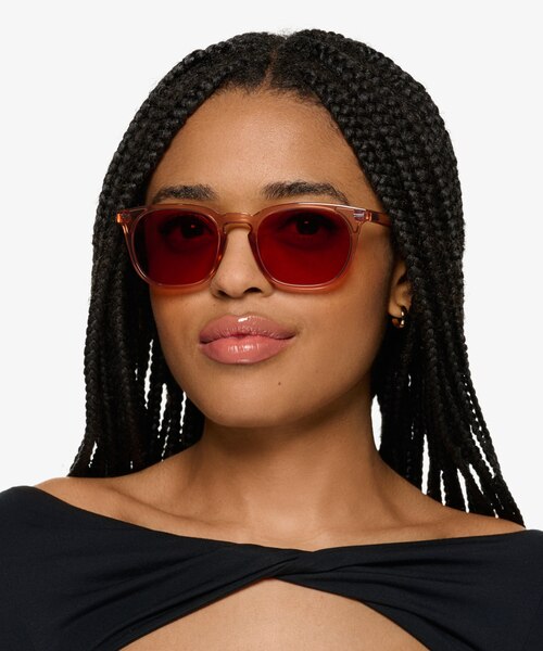 Moonglade Crystal Champagne PlasticSunglass Frames for Women from EyeBuyDirect
