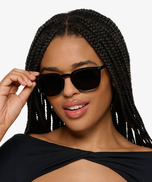 Shinny Black Moonglade -  Eco-friendly Sunglasses