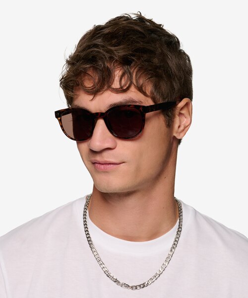 Seabright Tortoise PlasticSunglass Frames for Men from EyeBuyDirect