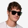 Rainfall Crystal Green Eco-friendlySunglass Frames for Men from EyeBuyDirect