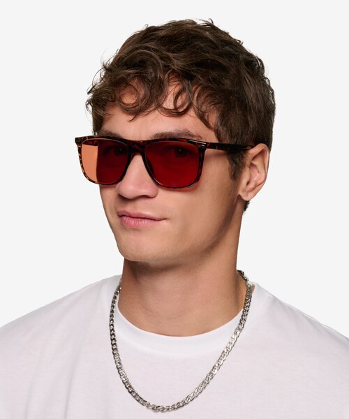 Rainfall Tortoise PlasticSunglass Frames for Men from EyeBuyDirect