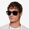 Coastline Shinny Black PlasticSunglass Frames for Men from EyeBuyDirect