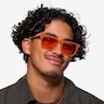Dance Milky Orange AcetateSunglass Frames for Men from EyeBuyDirect