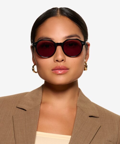 Beaux Black AcetateSunglass Frames for Women from EyeBuyDirect