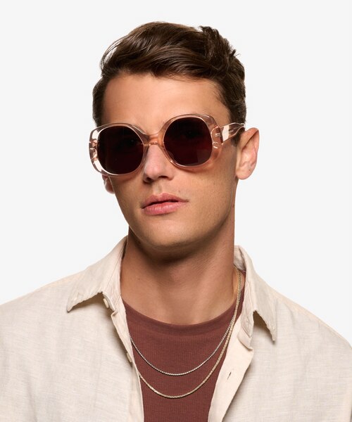 Bernadette Crystal Champagne AcetateSunglass Frames for Men from EyeBuyDirect