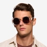 Bernadette Crystal Champagne AcetateSunglass Frames for Men from EyeBuyDirect