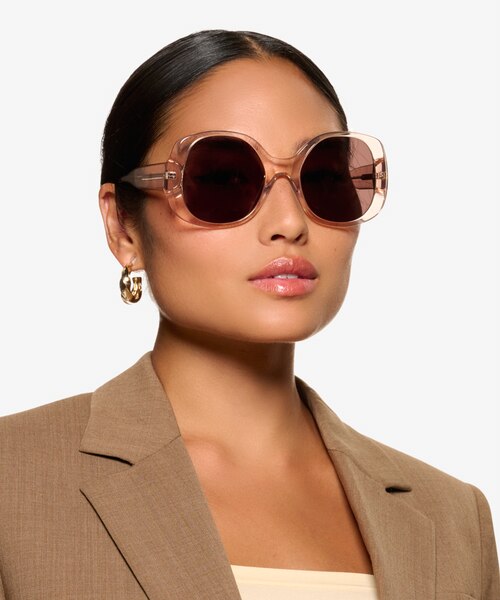 Bernadette Crystal Champagne AcetateSunglass Frames for Women from EyeBuyDirect