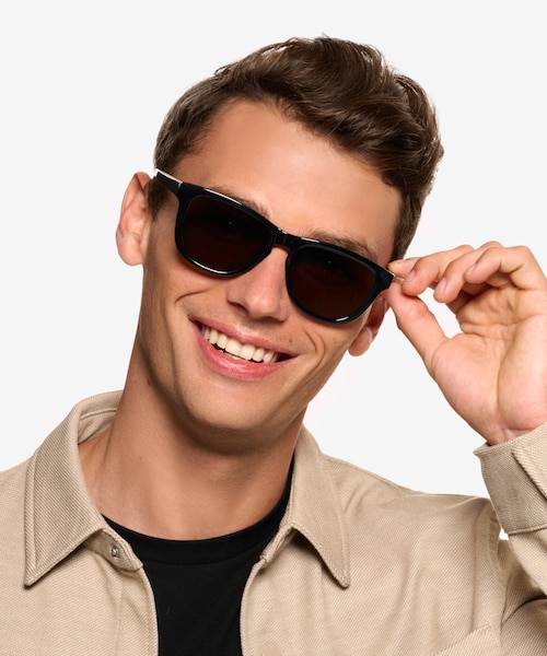 Frasier Shiny Black Alternative MaterialsSunglass Frames for Men from EyeBuyDirect