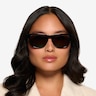 Frasier Shiny Black Eco-friendlySunglass Frames for Women from EyeBuyDirect