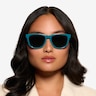 Frasier Shiny Solid Green Eco-friendlySunglass Frames for Women from EyeBuyDirect