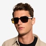 Kauri Shiny Black Eco-friendlySunglass Frames for Men from EyeBuyDirect