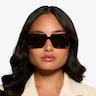 Kauri Shiny Black Eco-friendlySunglass Frames for Women from EyeBuyDirect