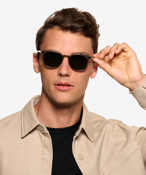 Redwood Crystal Smoke Eco-friendlySunglass Frames for Men from EyeBuyDirect