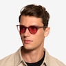 Fern Matte Raspberry Eco-friendlySunglass Frames for Men from EyeBuyDirect