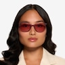 Fern Matte Raspberry Eco-friendlySunglass Frames for Women from EyeBuyDirect