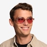 Nyssa Crystal Nude Eco-friendlySunglass Frames for Men from EyeBuyDirect