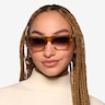 Ponga Translucent Light Brown AcetateSunglass Frames for Women from EyeBuyDirect