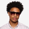 Ponga Translucent Dark Brown AcetateSunglass Frames for Men from EyeBuyDirect