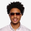 Orin Crystal Brown Alternative MaterialsSunglass Frames for Men from EyeBuyDirect