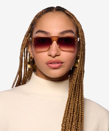 Crystal Brown Orin -  Acetate Sunglasses