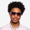 Vinca Crystal Gray AcetateSunglass Frames for Men from EyeBuyDirect