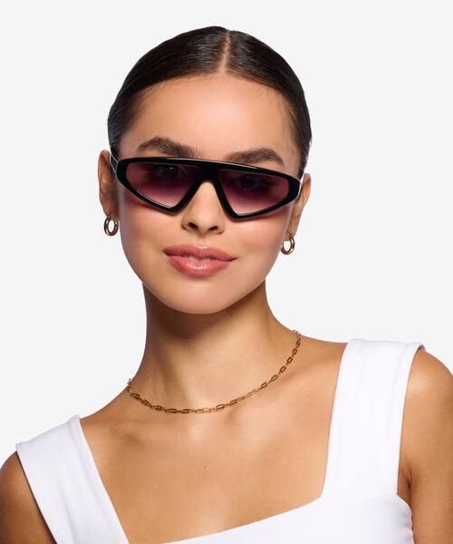 Black Eutopia -  Acetate Sunglasses