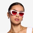 Rosy Solid White AcetateSunglass Frames for Women from EyeBuyDirect