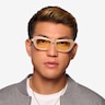Rosy Cream AcetateSunglass Frames for Men from EyeBuyDirect