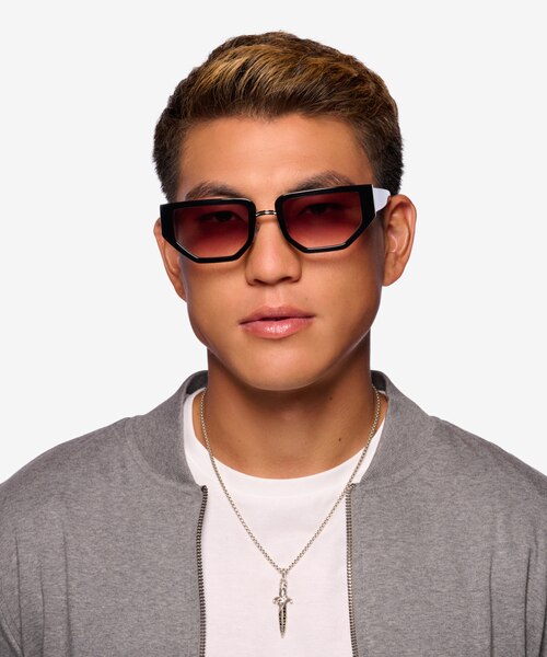 Elate Black AcetateSunglass Frames for Men from EyeBuyDirect