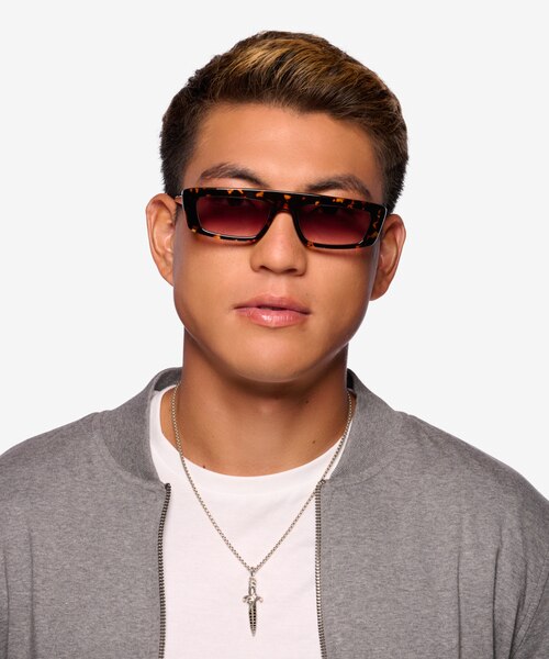 Novo Spotty Tortoise AcetateSunglass Frames for Men from EyeBuyDirect