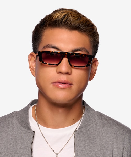 Novo Spotty Tortoise AcetateSunglass Frames for Men from EyeBuyDirect