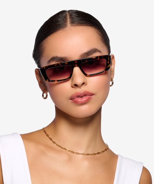 Novo Spotty Tortoise AcetateSunglass Frames for Women from EyeBuyDirect