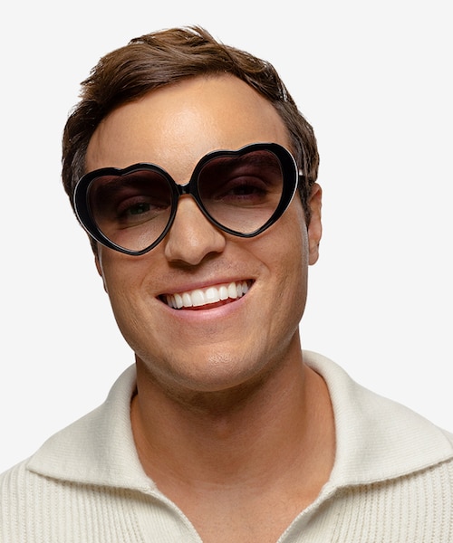 Suki Sun Black AcetateSunglass Frames for Men from EyeBuyDirect