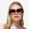 Suki Sun Noir AcétateSoleil de Lunette de vue pour Femmes d'EyeBuyDirect