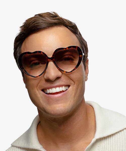 Suki Sun Tortoise AcetateSunglass Frames for Men from EyeBuyDirect