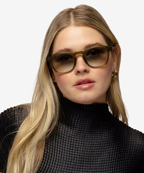 Lennox Green AcetateSunglass Frames for Women from EyeBuyDirect