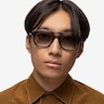 Connor Crystal Gray AcetateSunglass Frames for Men from EyeBuyDirect
