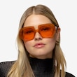 Dawn Orange Alternative MaterialsSunglass Frames for Women from EyeBuyDirect