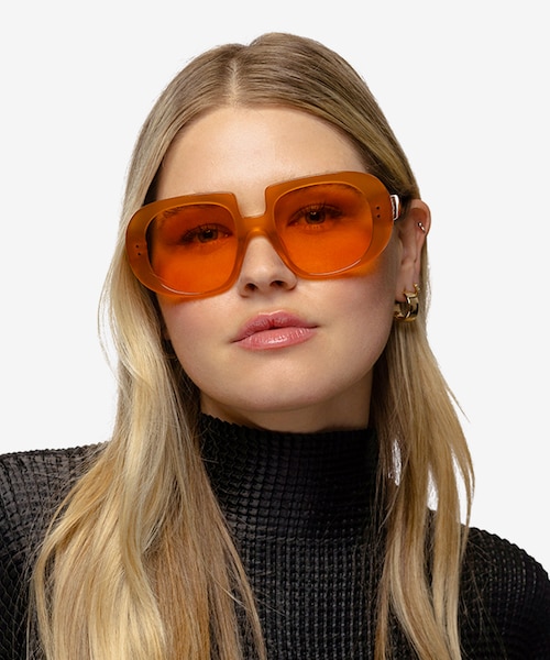 Dawn Orange Alternative MaterialsSunglass Frames for Women from EyeBuyDirect